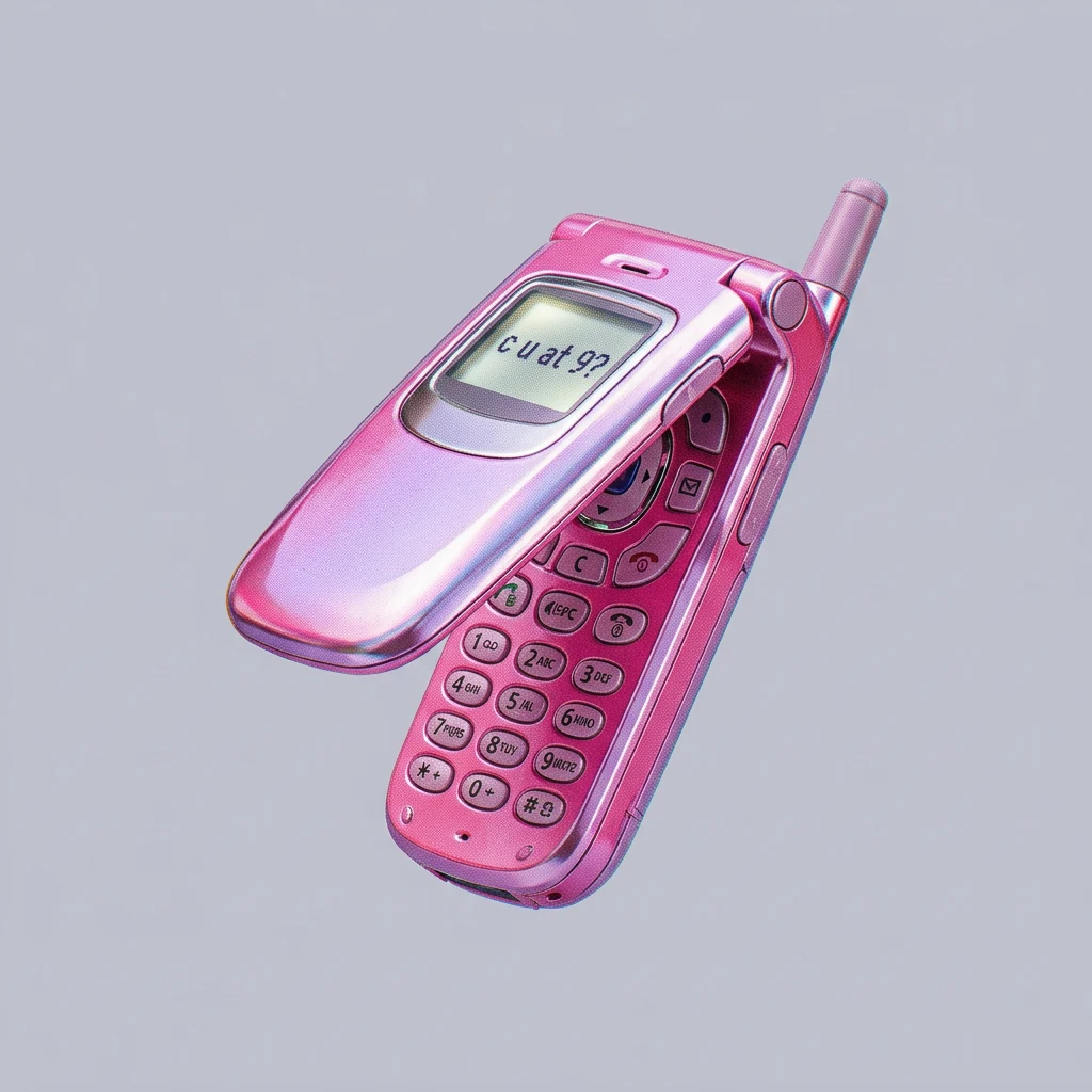 Pinkes Klapphandy